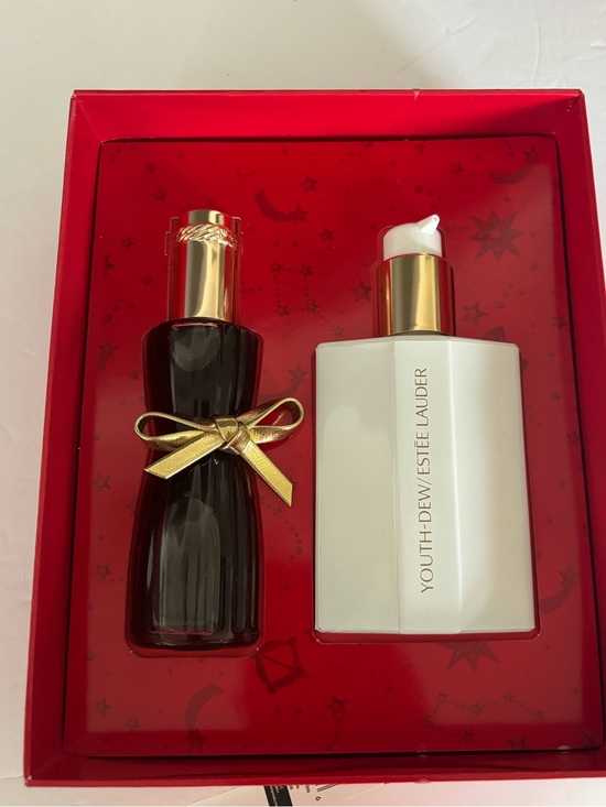 Estee Lauder Other - Estee Lauder Youth‑Dew Gift Set - White & Dark Brown with Gold Accents